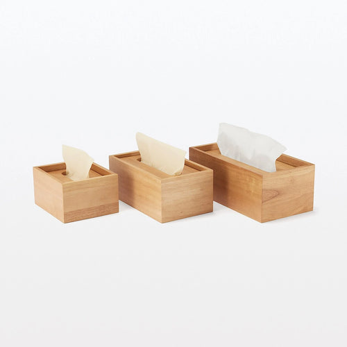 Wooden Tissue Storage Box - 24.5 x 12 x 9 cm